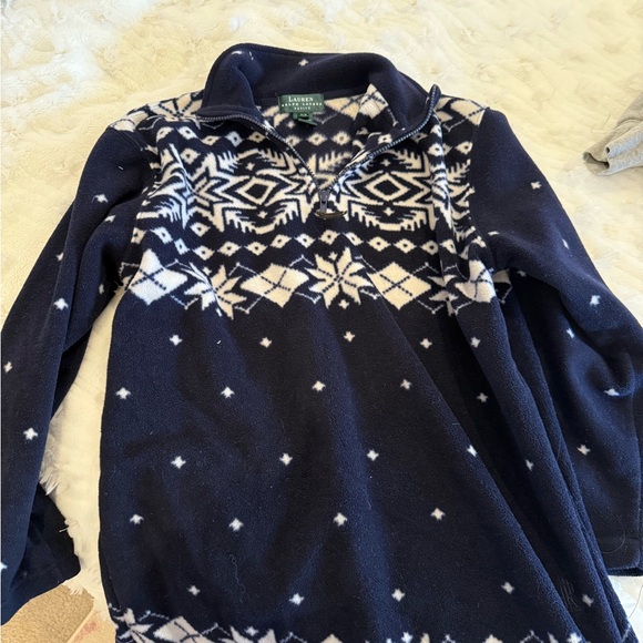 Ralph Lauren Navy and White Sweater - Picture 2 of 4